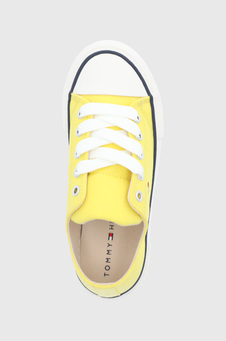 Tommy Hilfiger Детски ниски кецове в жълто - Pepit.bg