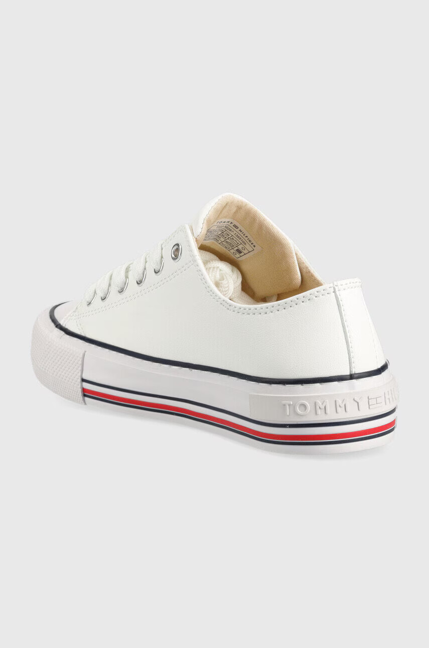 Tommy Hilfiger Детски ниски кецове в бяло - Pepit.bg