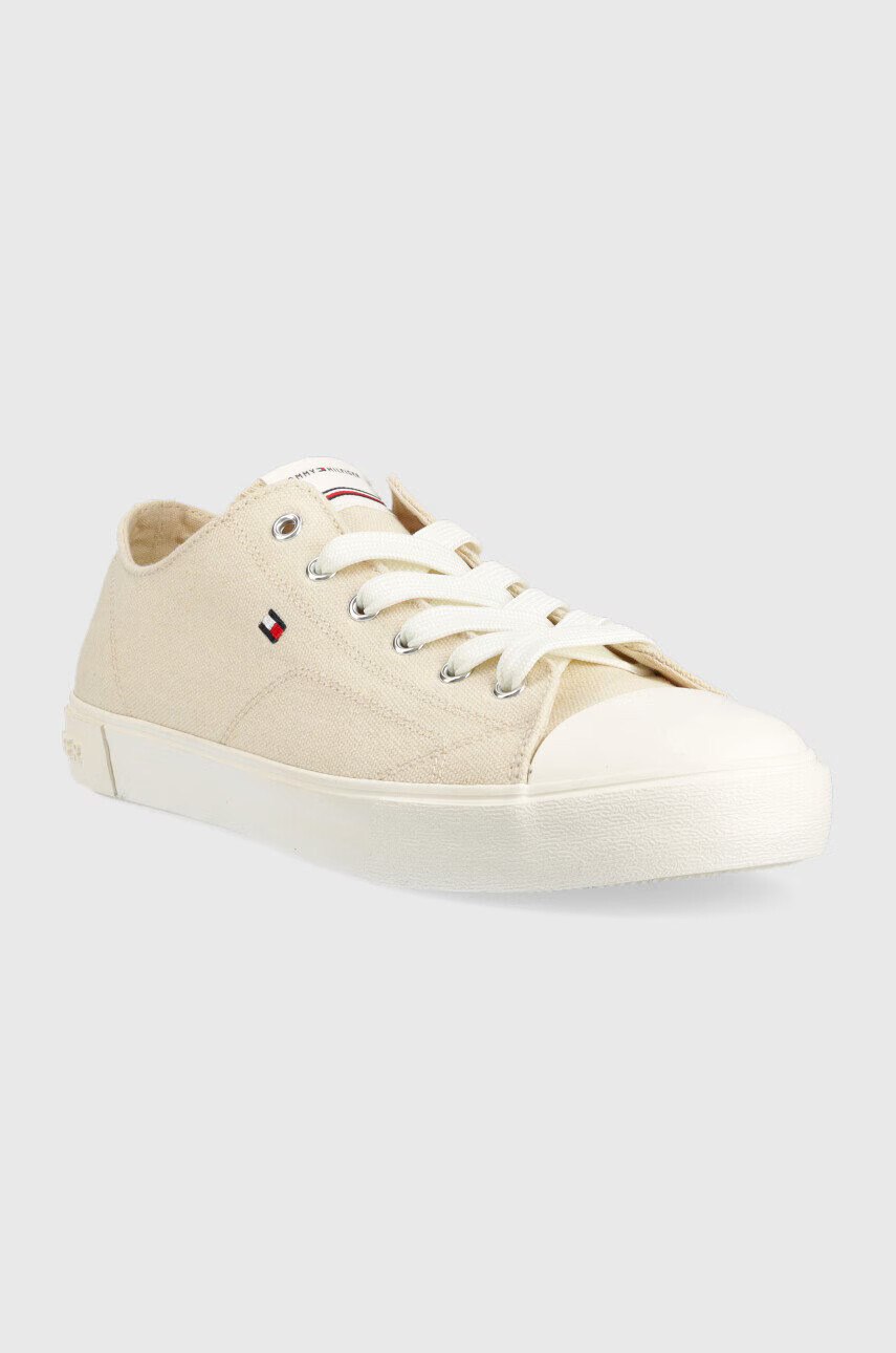 Tommy Hilfiger Детски ниски кецове в бежово - Pepit.bg