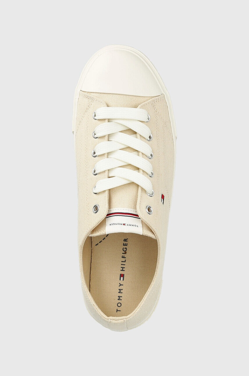 Tommy Hilfiger Детски ниски кецове в бежово - Pepit.bg