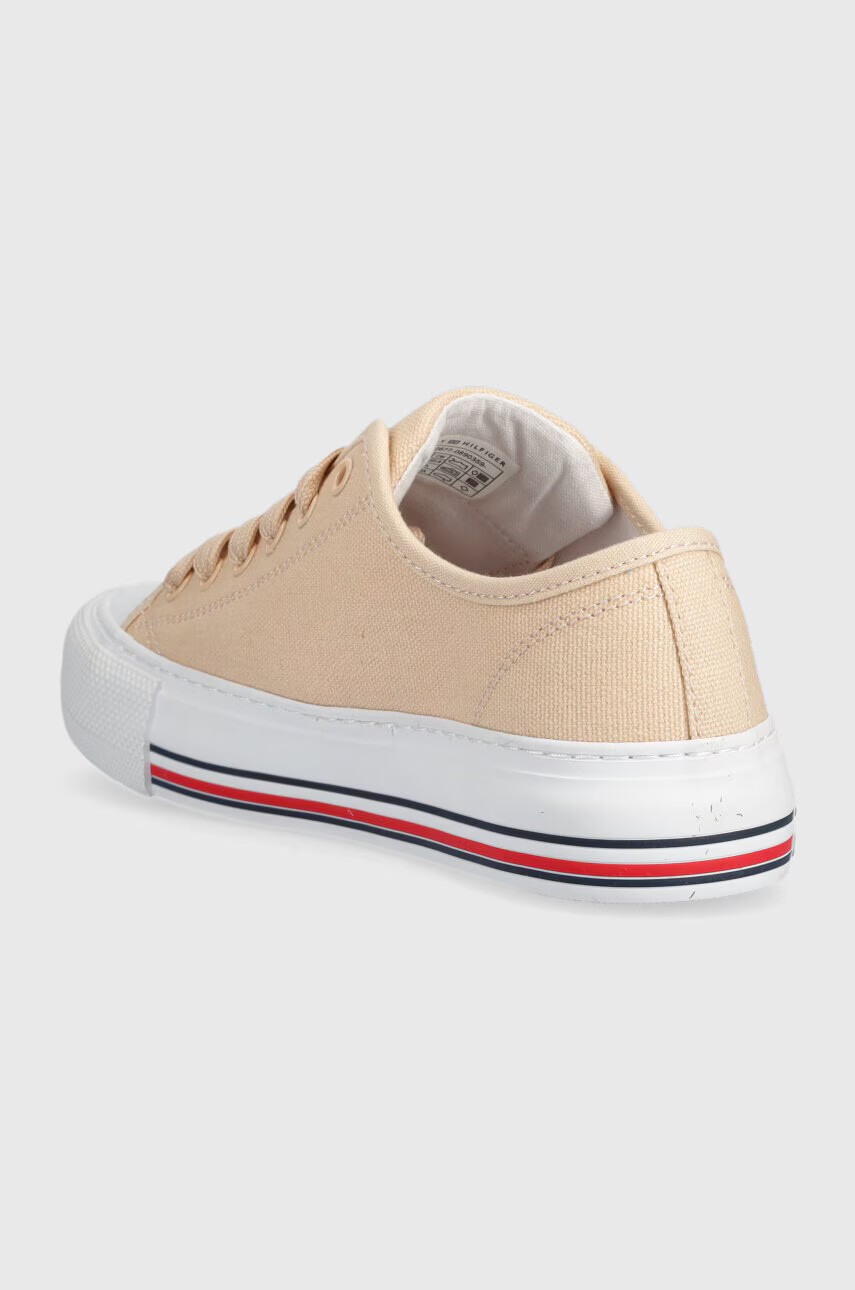Tommy Hilfiger Детски ниски кецове в бежово - Pepit.bg
