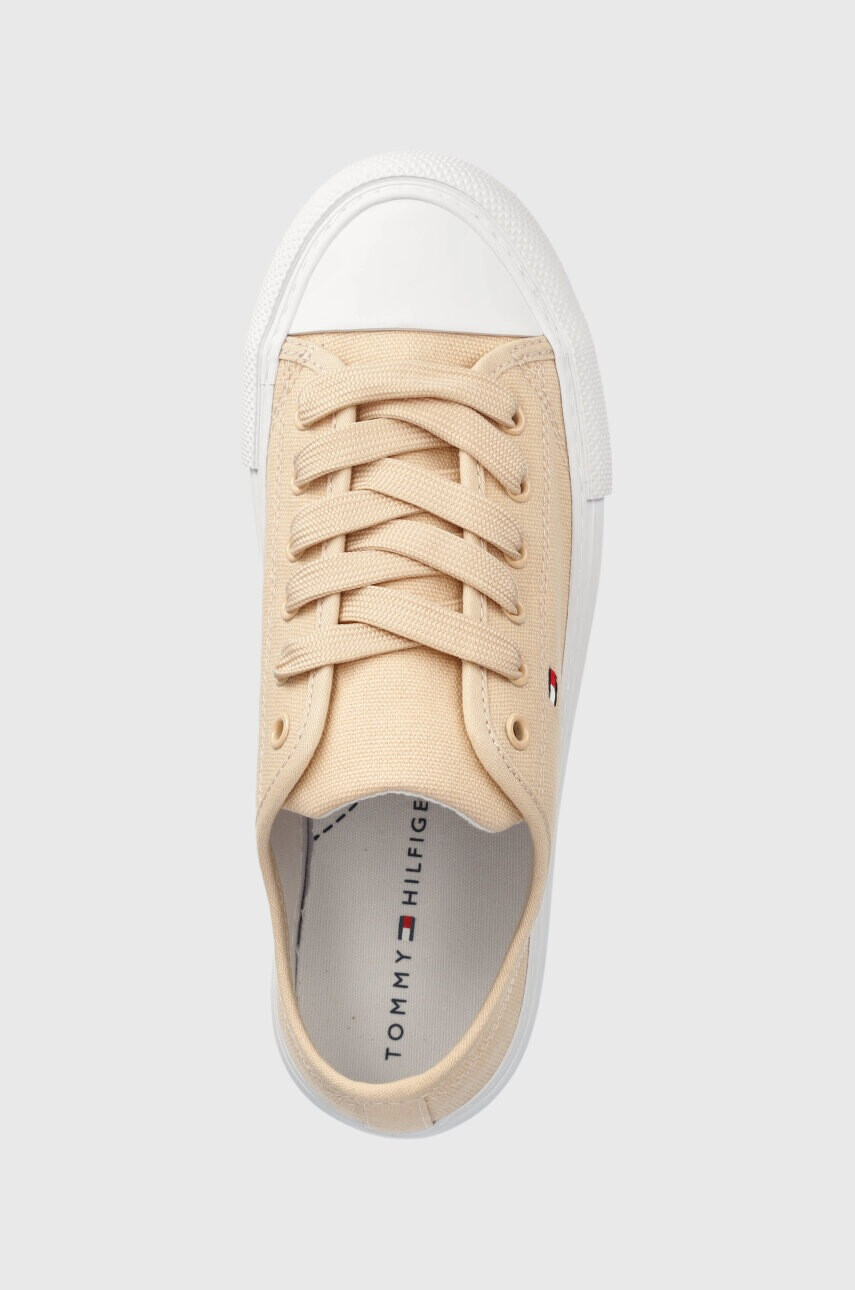 Tommy Hilfiger Детски ниски кецове в бежово - Pepit.bg