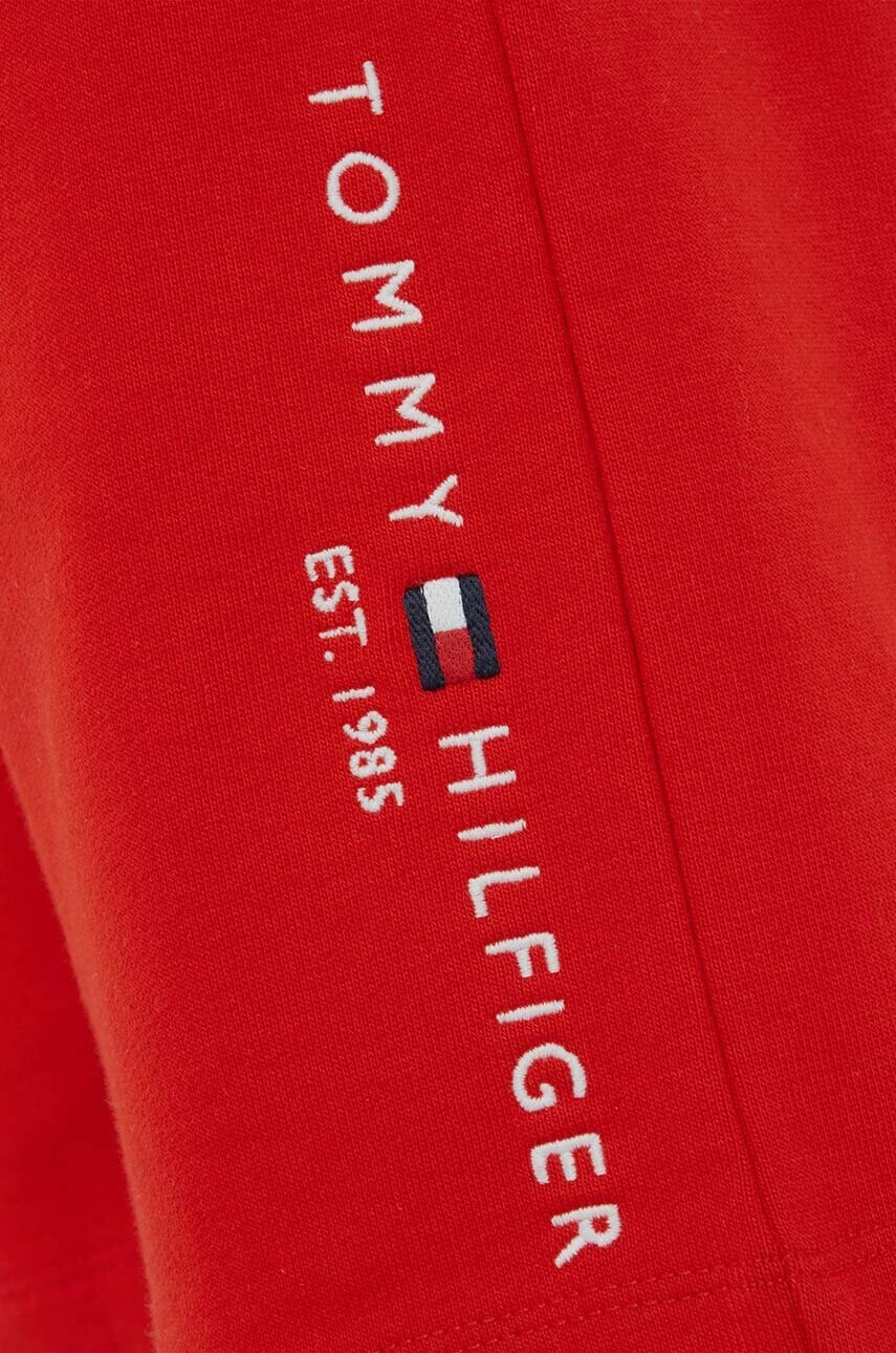 Tommy Hilfiger Детски памучен комплект в червено - Pepit.bg