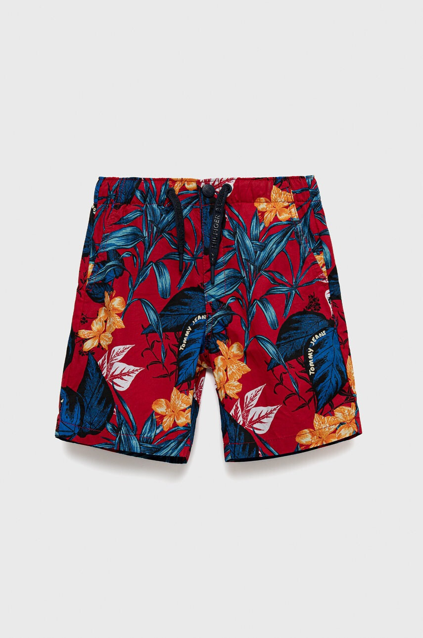 Tommy Hilfiger Детски памучен къс панталон - Pepit.bg