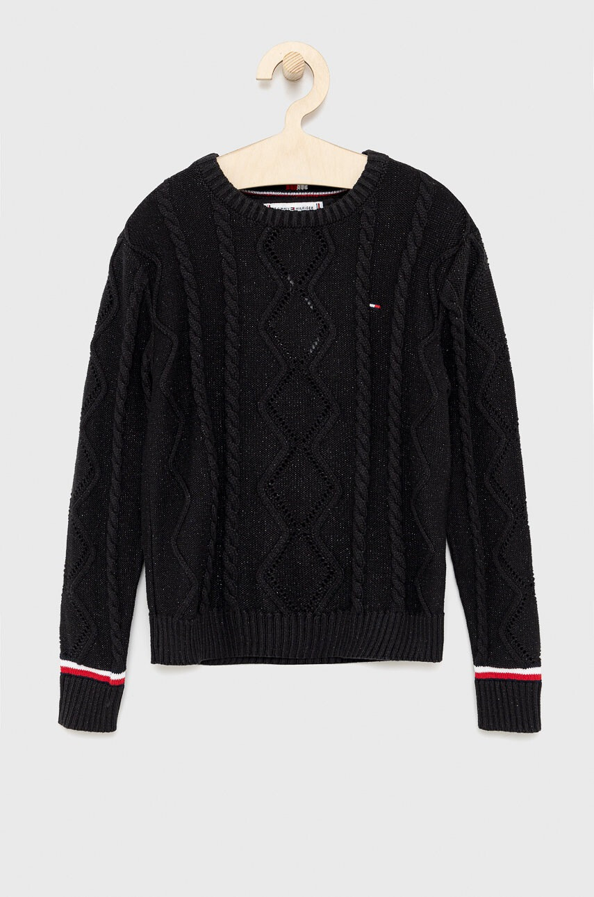 Tommy Hilfiger Детски памучен пуловер - Pepit.bg