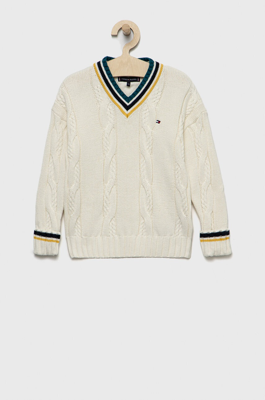 Tommy Hilfiger Детски памучен пуловер - Pepit.bg