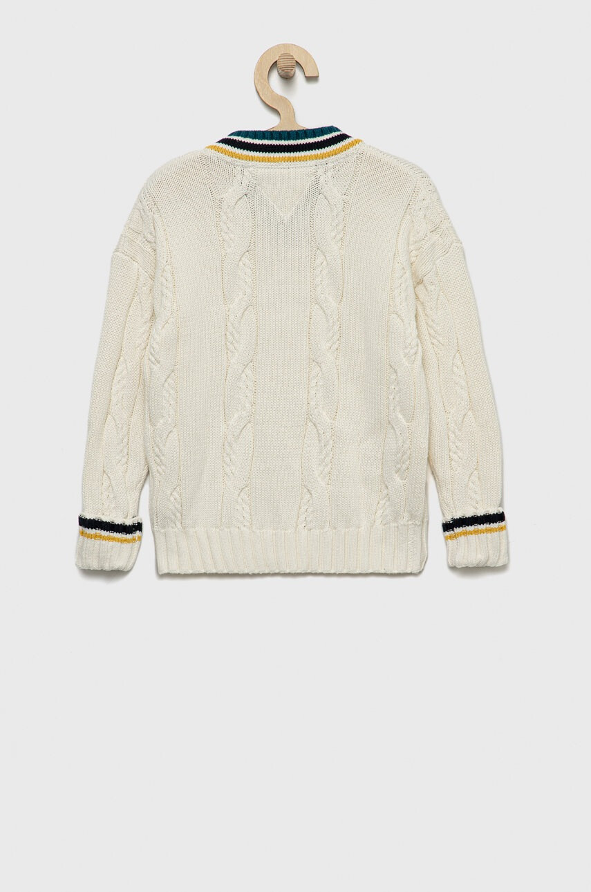 Tommy Hilfiger Детски памучен пуловер - Pepit.bg