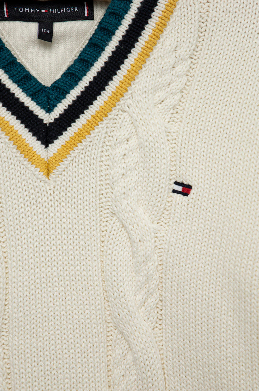Tommy Hilfiger Детски памучен пуловер - Pepit.bg
