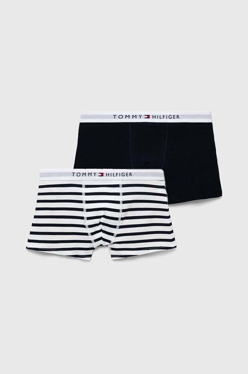 Tommy Hilfiger Детски памучни боксерки (2 броя) в тъмносиньо - Pepit.bg