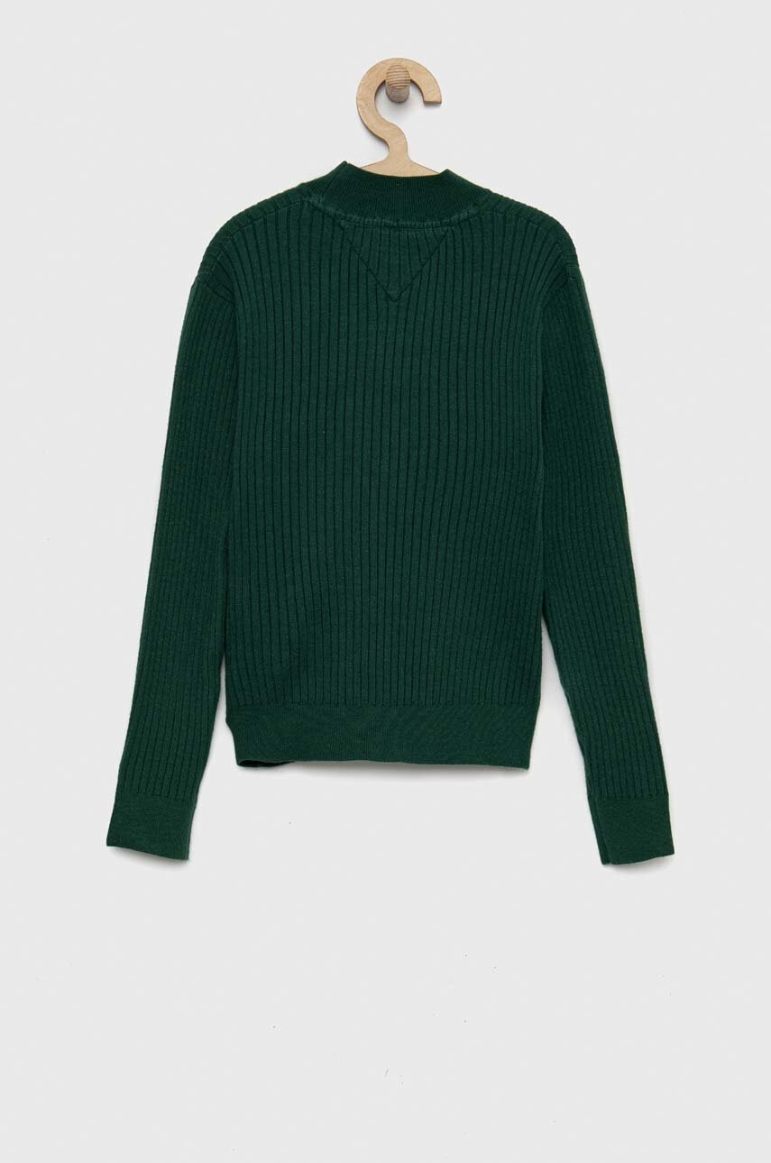 Tommy Hilfiger Детски пуловер в зелено от лека материя - Pepit.bg