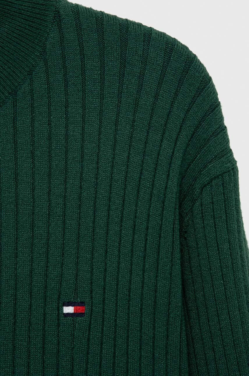 Tommy Hilfiger Детски пуловер в зелено от лека материя - Pepit.bg