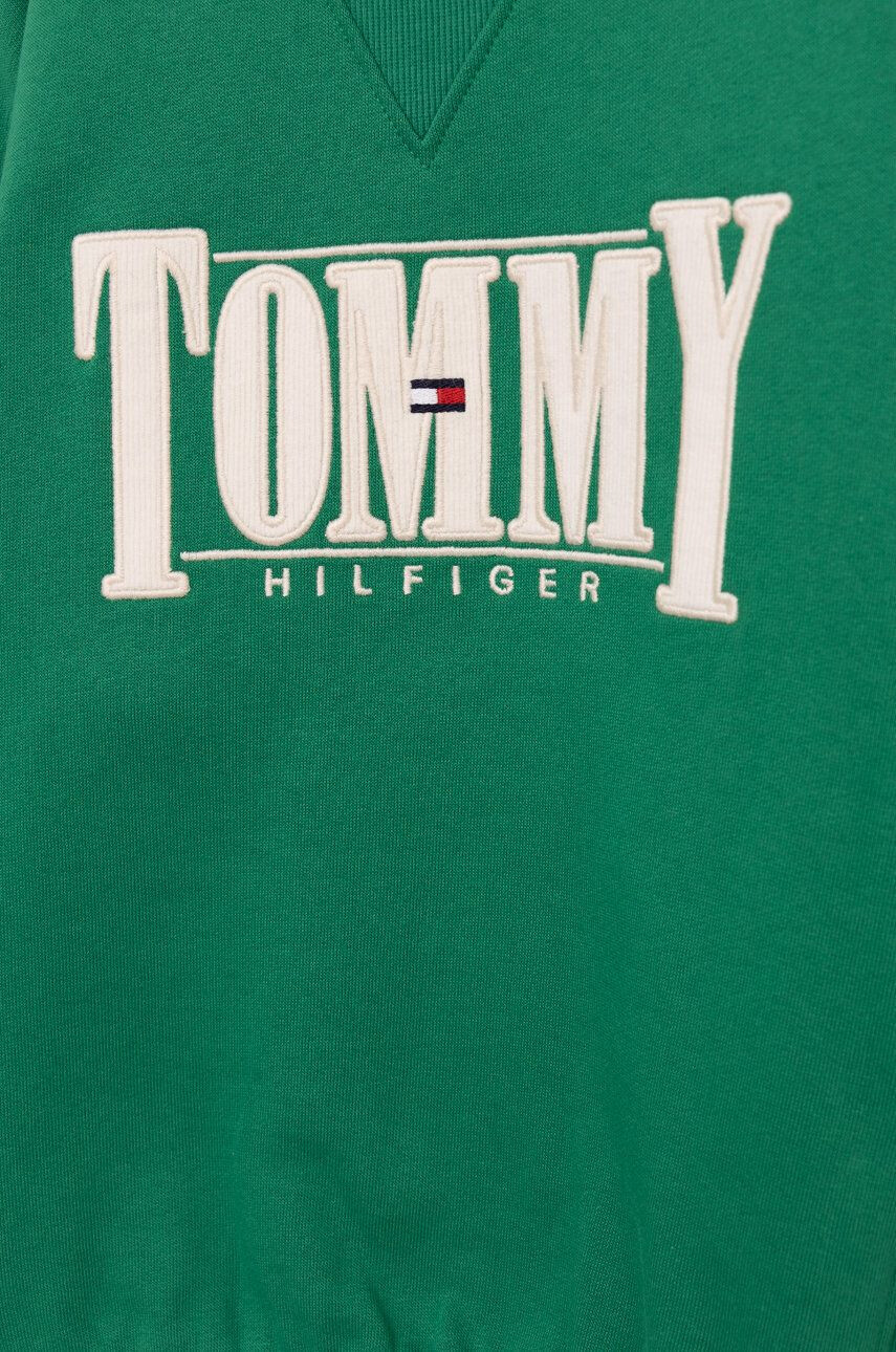 Tommy Hilfiger Детски суичър в тюркоазено с принт - Pepit.bg