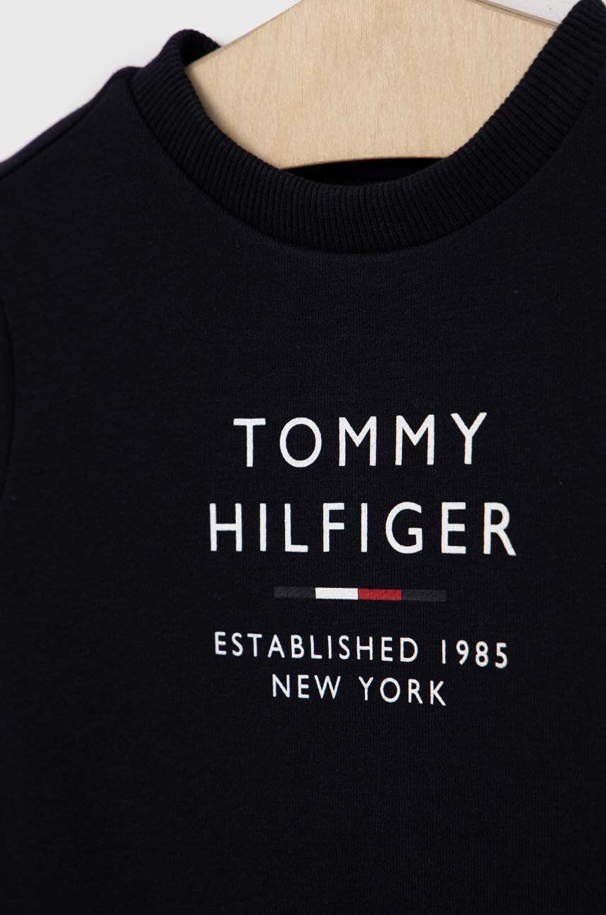 Tommy Hilfiger Детски суичър в тъмносиньо с принт - Pepit.bg