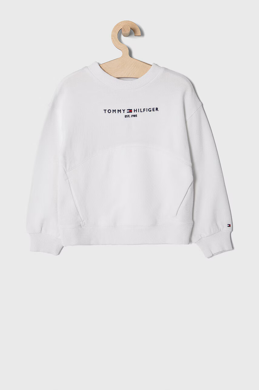 Tommy Hilfiger Детски суичър в бяло с апликация - Pepit.bg