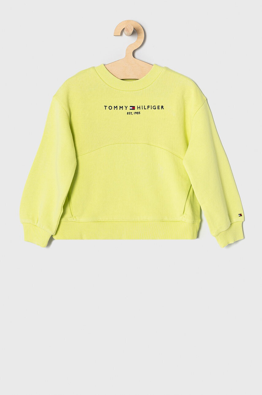 Tommy Hilfiger Детски суичър в зелено с апликация - Pepit.bg