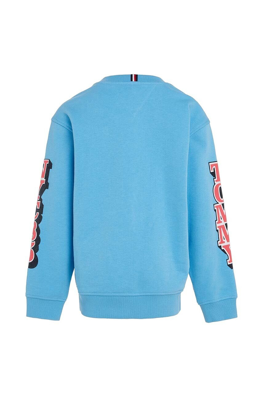 Tommy Hilfiger Детски суичър в синьо с принт - Pepit.bg