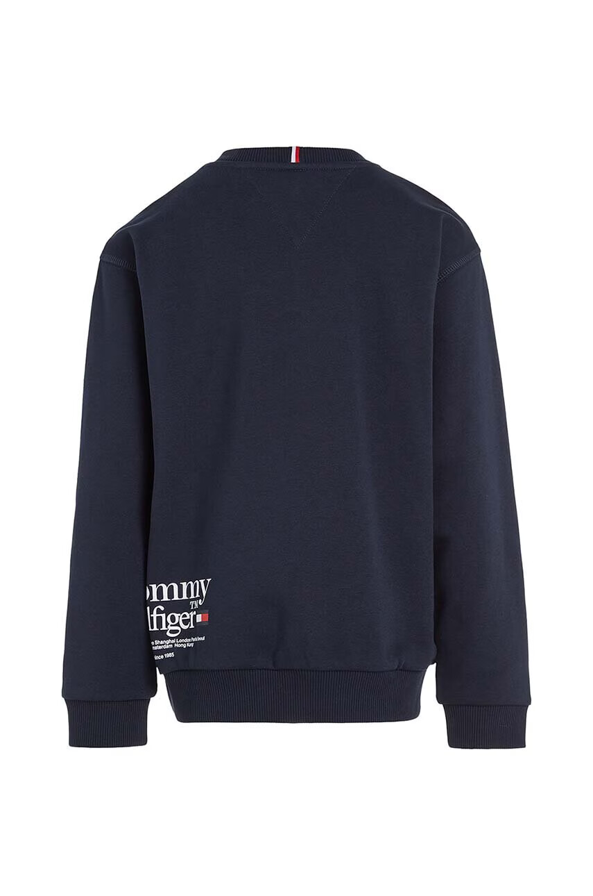 Tommy Hilfiger Детски суичър в тъмносиньо с принт - Pepit.bg