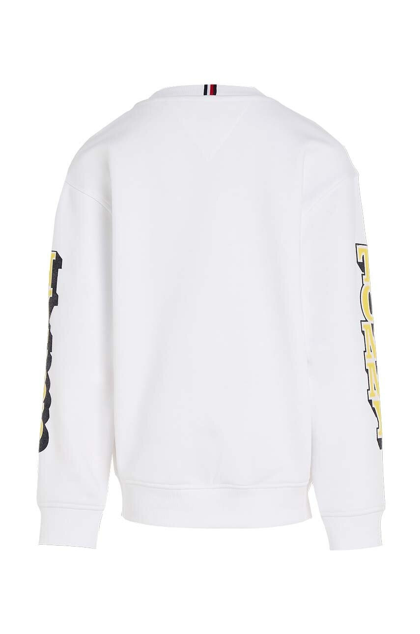 Tommy Hilfiger Детски суичър в бяло с принт - Pepit.bg