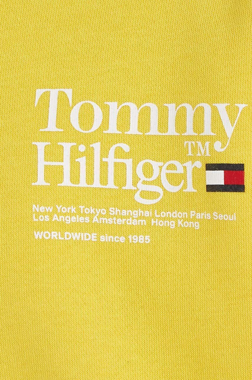 Tommy Hilfiger Детски суичър в жълто с принт - Pepit.bg