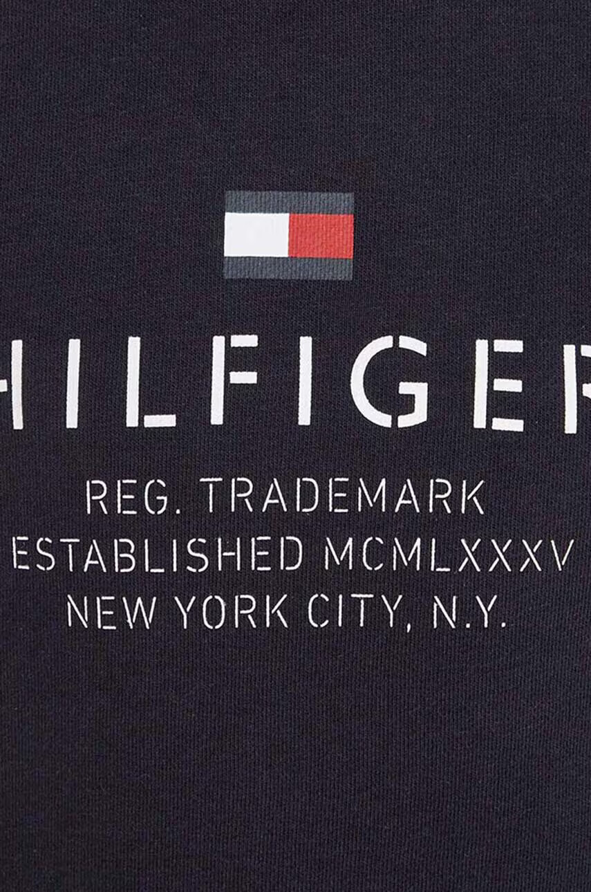 Tommy Hilfiger Детски суичър в тъмносиньо с принт - Pepit.bg