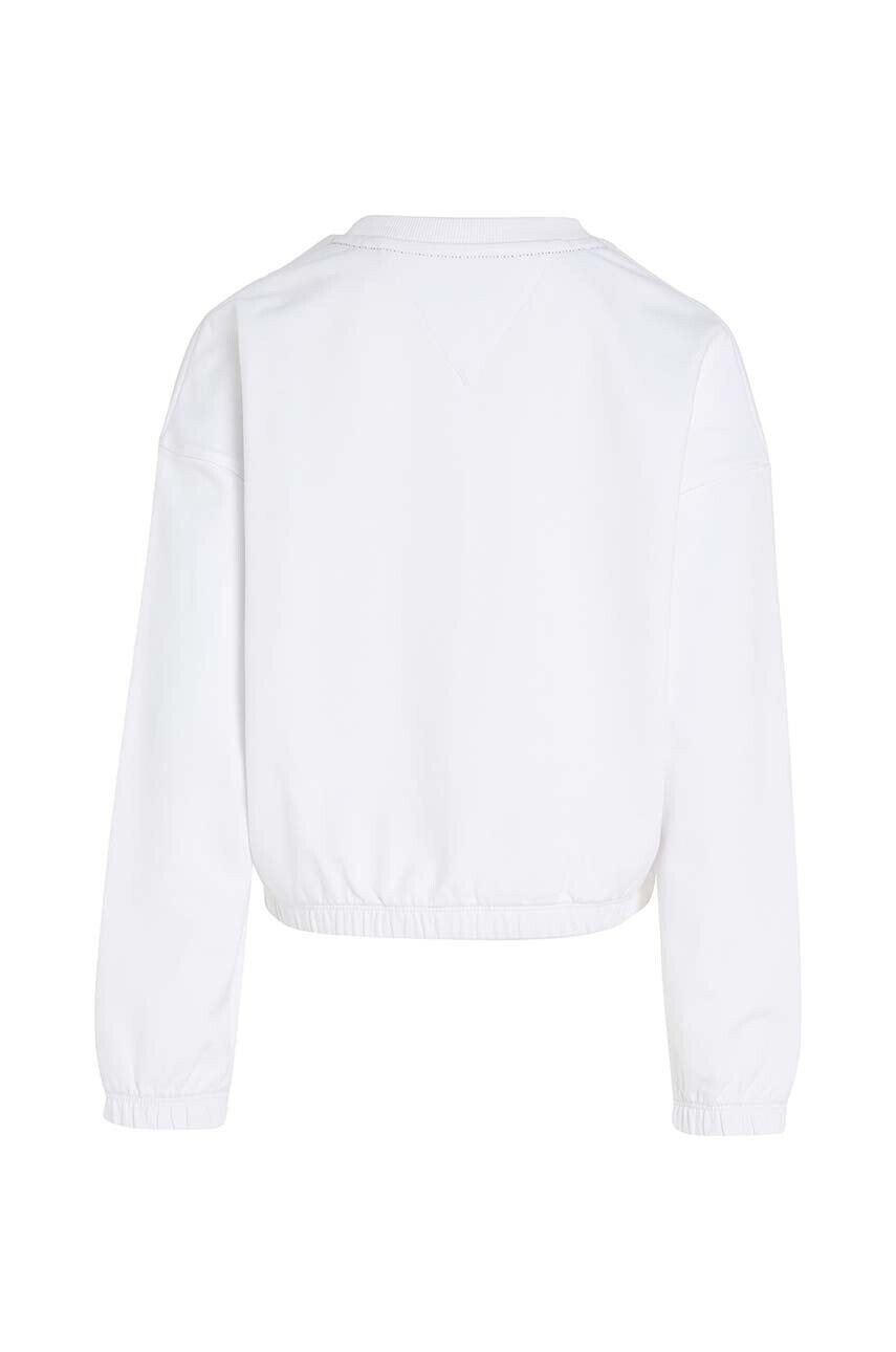 Tommy Hilfiger Детски суичър в бяло с принт - Pepit.bg