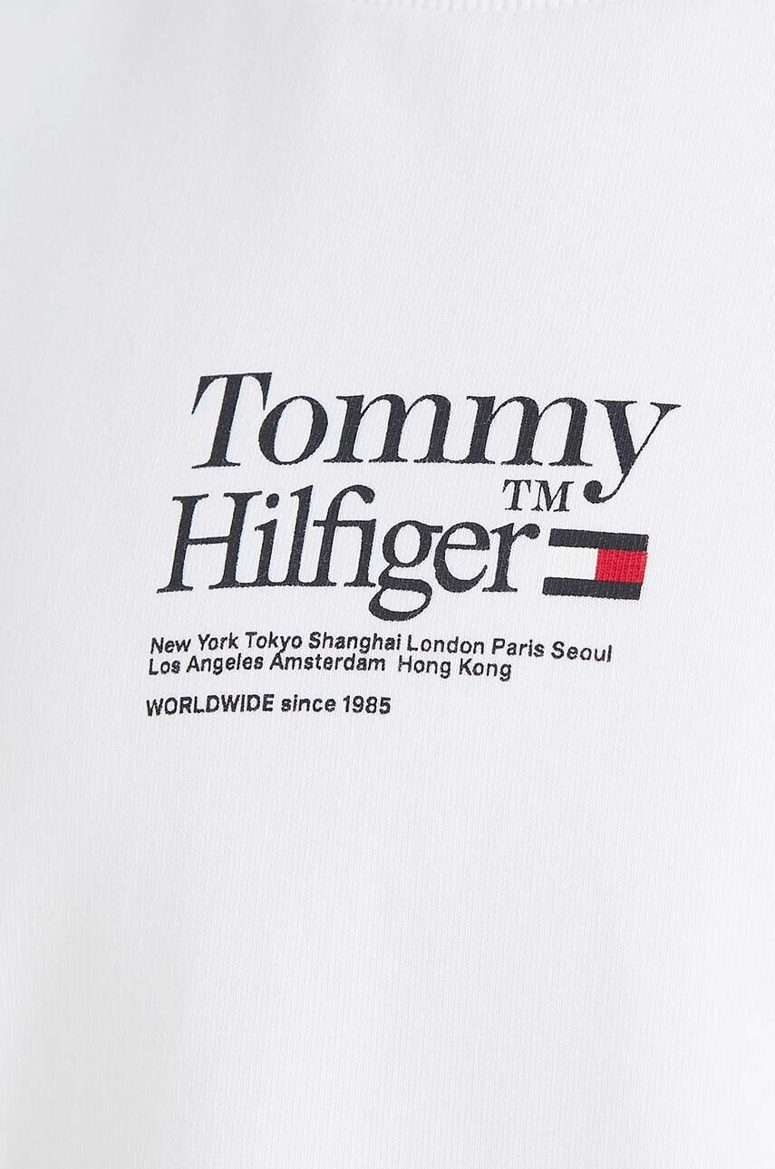 Tommy Hilfiger Детски суичър в бяло с принт - Pepit.bg