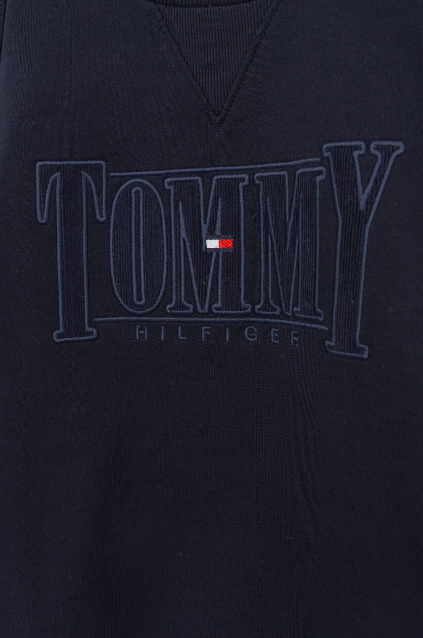 Tommy Hilfiger Детски суичър в тъмносиньо с апликация - Pepit.bg
