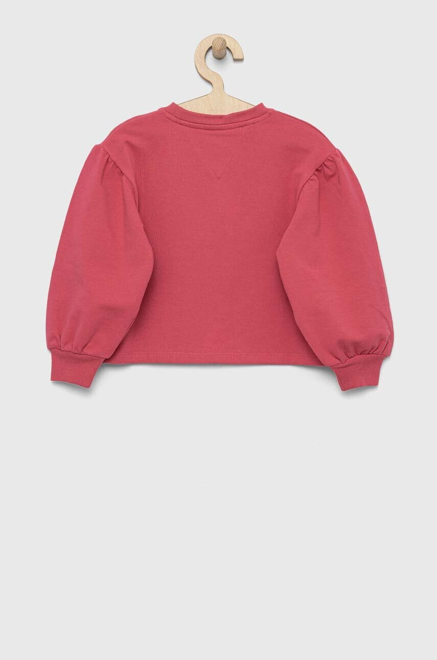 Tommy Hilfiger Детски суичър в розово с апликация - Pepit.bg