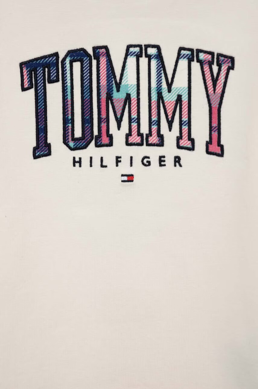 Tommy Hilfiger Детски суичър в бежово с апликация - Pepit.bg