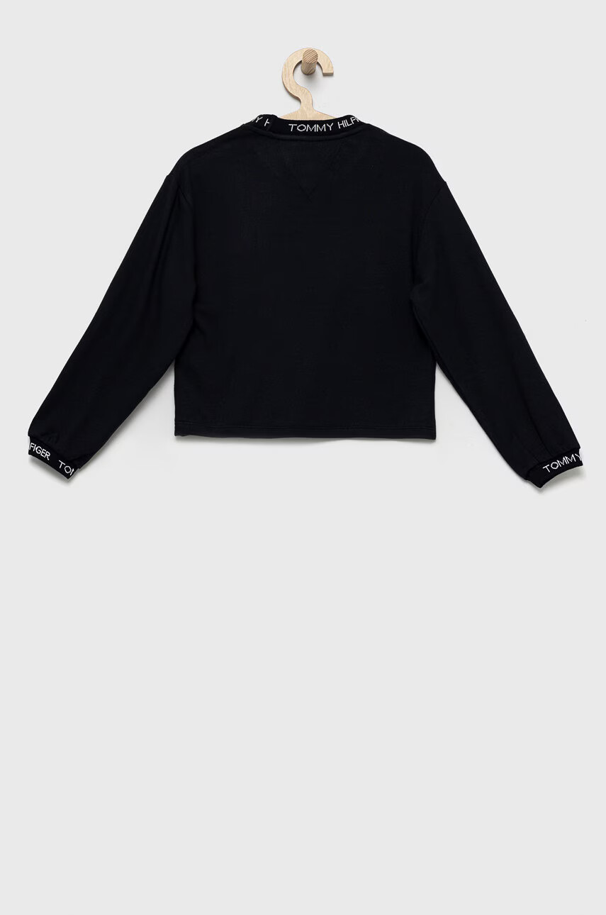 Tommy Hilfiger Детски суичър в тъмносиньо с апликация - Pepit.bg