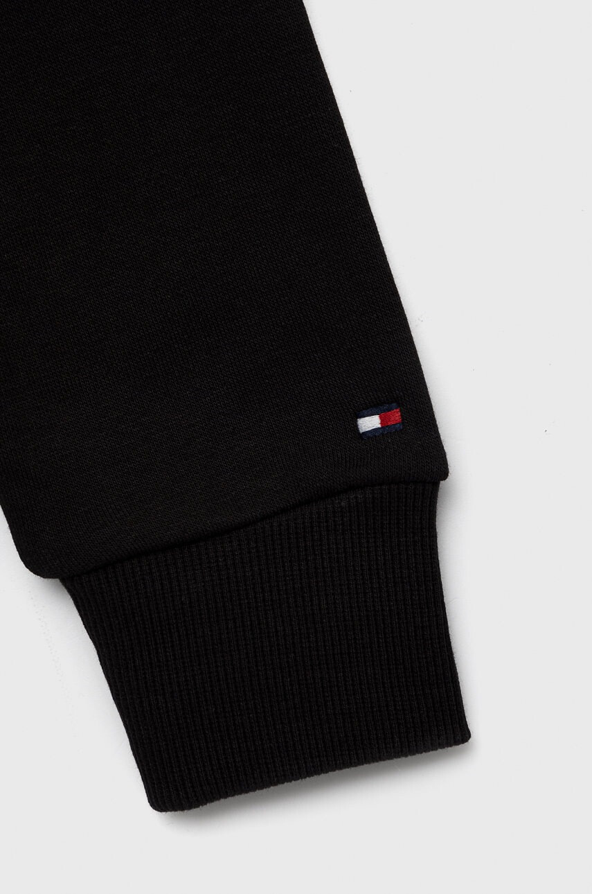 Tommy Hilfiger Детски суичър в черно с принт - Pepit.bg