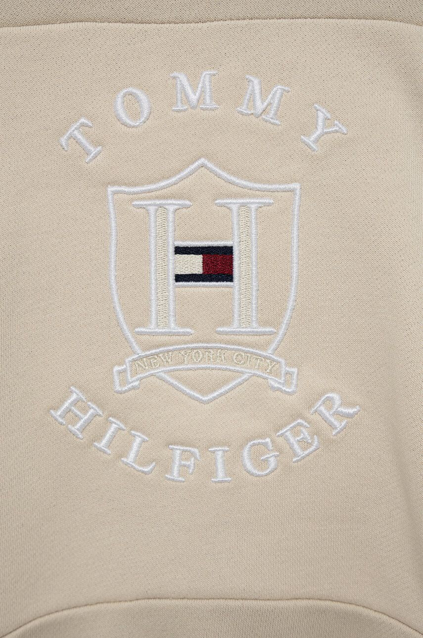 Tommy Hilfiger Детски суичър в бежово с изчистен дизайн - Pepit.bg