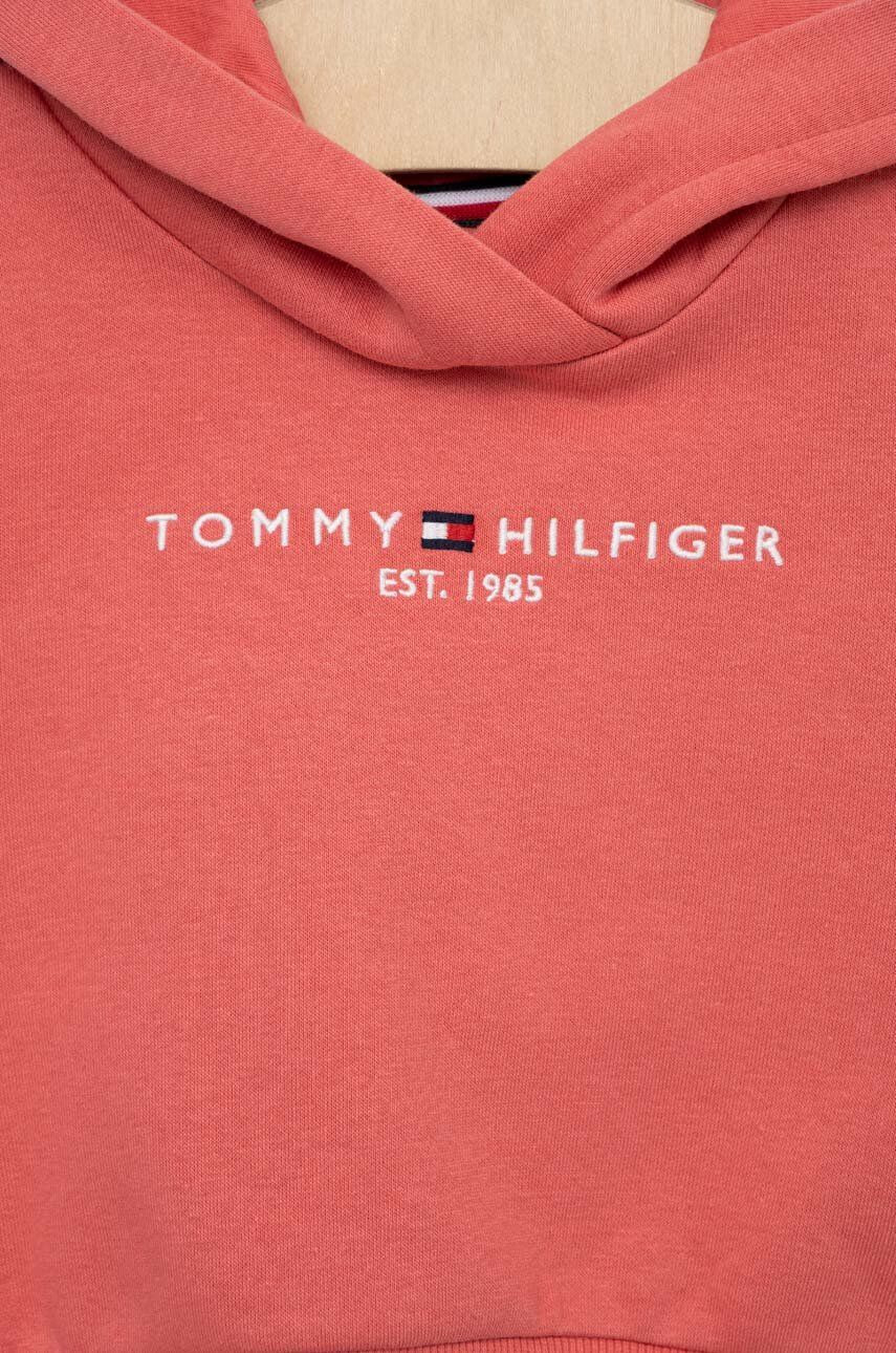 Tommy Hilfiger Детски суичър в черно с качулка с апликация - Pepit.bg