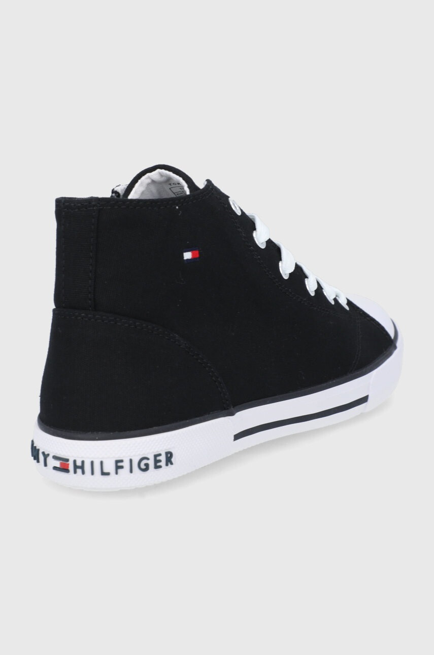 Tommy Hilfiger Детски високи кецове в черно - Pepit.bg