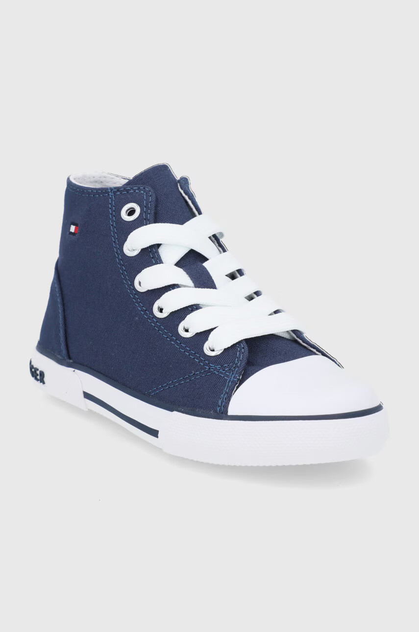 Tommy Hilfiger Детски високи кецове в тъмносиньо - Pepit.bg