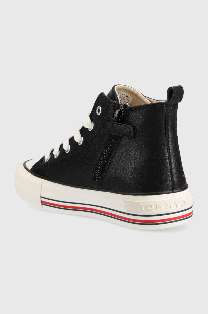 Tommy Hilfiger Детски високи кецове в черно - Pepit.bg