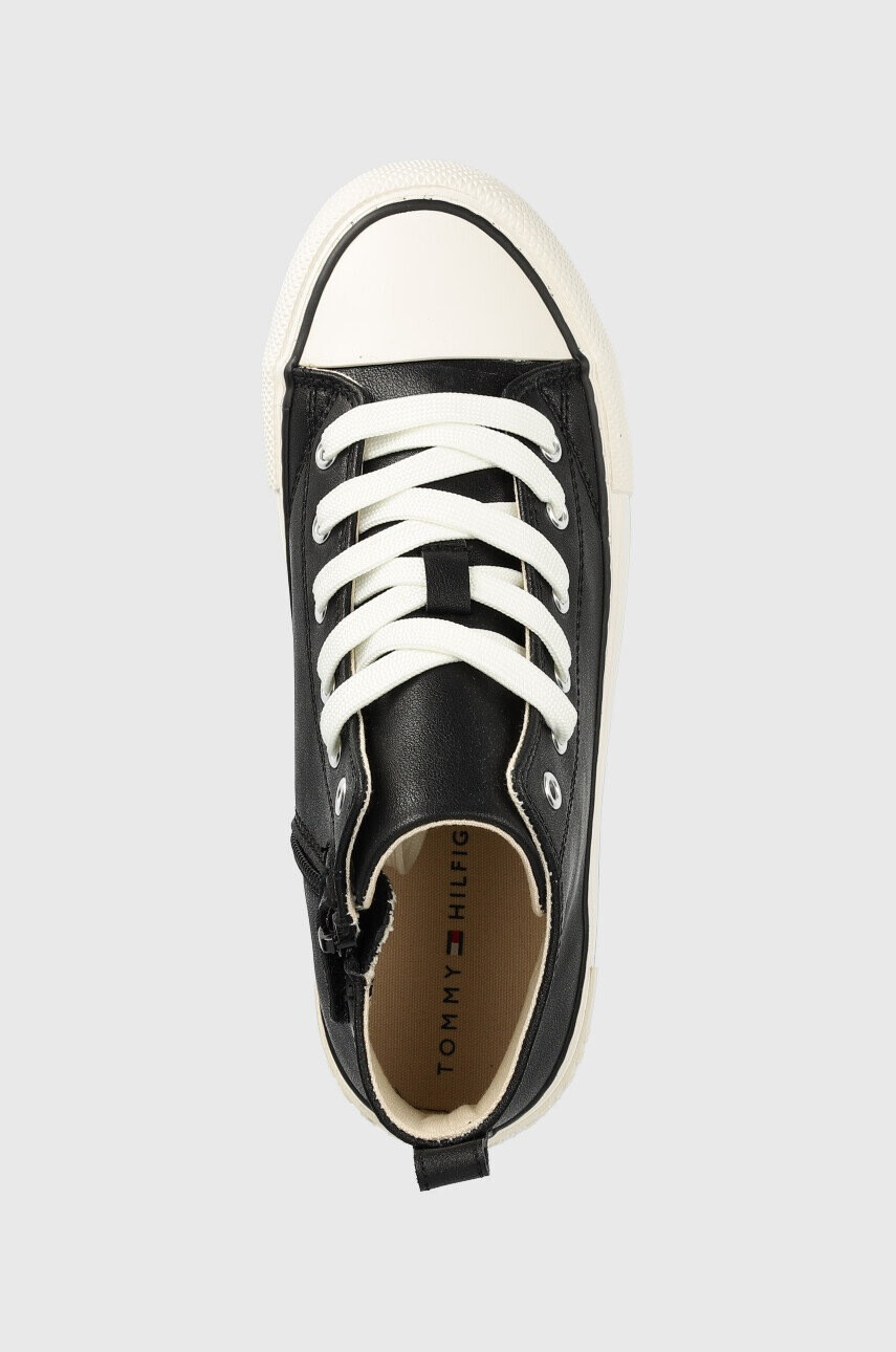 Tommy Hilfiger Детски високи кецове в черно - Pepit.bg