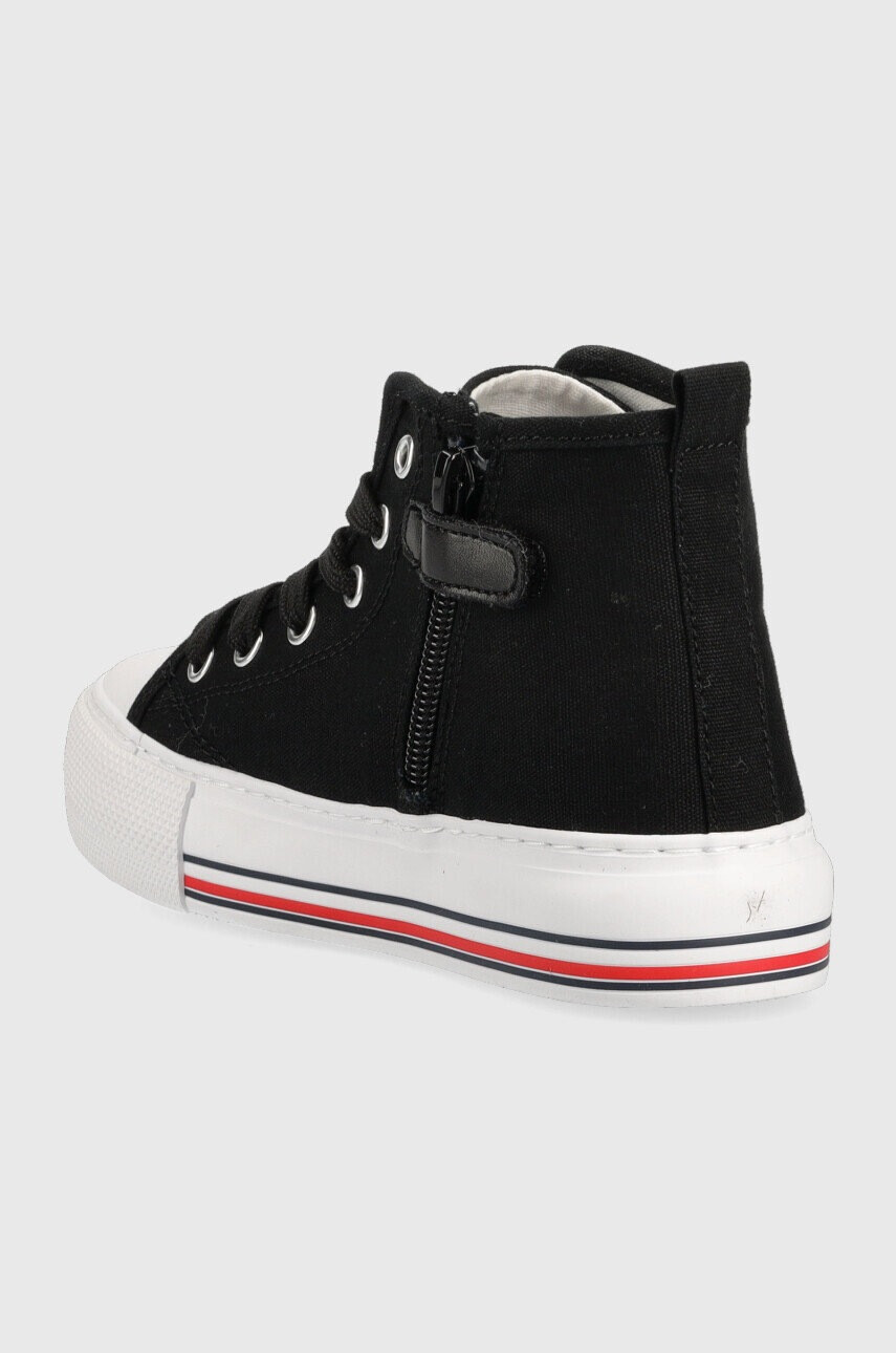 Tommy Hilfiger Детски високи кецове в черно - Pepit.bg
