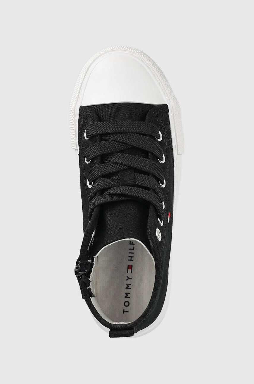 Tommy Hilfiger Детски високи кецове в черно - Pepit.bg