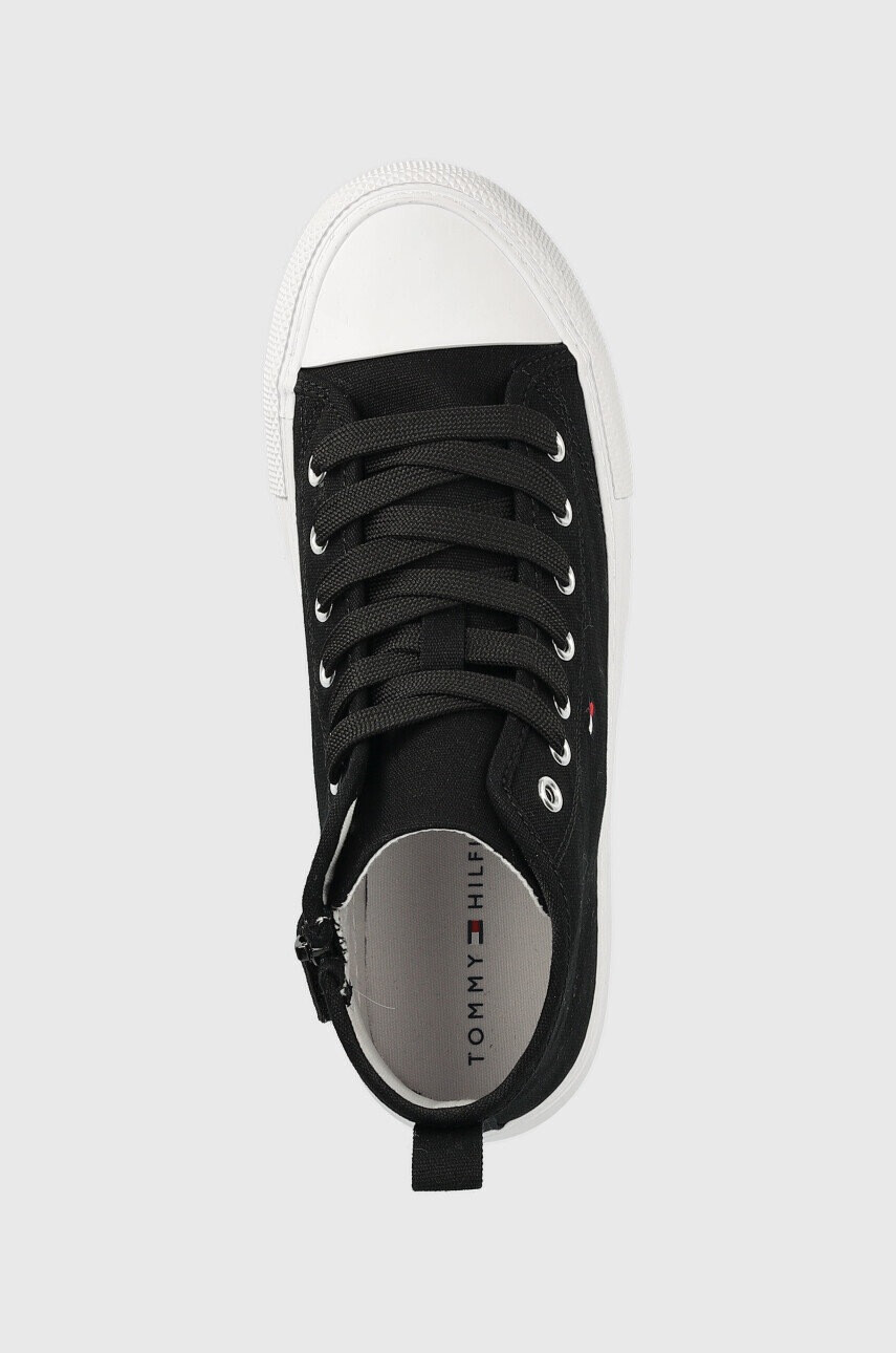 Tommy Hilfiger Детски високи кецове в черно - Pepit.bg
