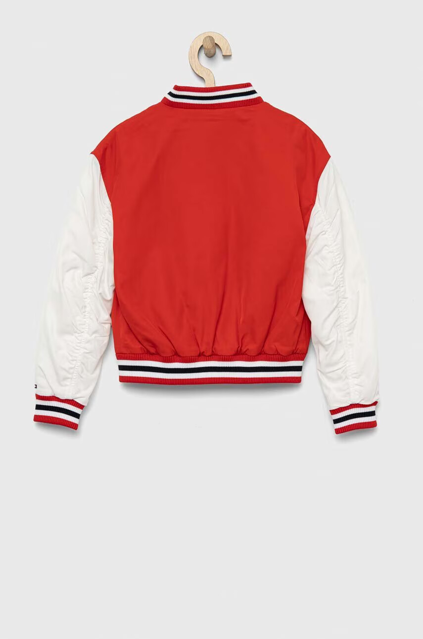 Tommy Hilfiger Детско яке бомбър в червено - Pepit.bg