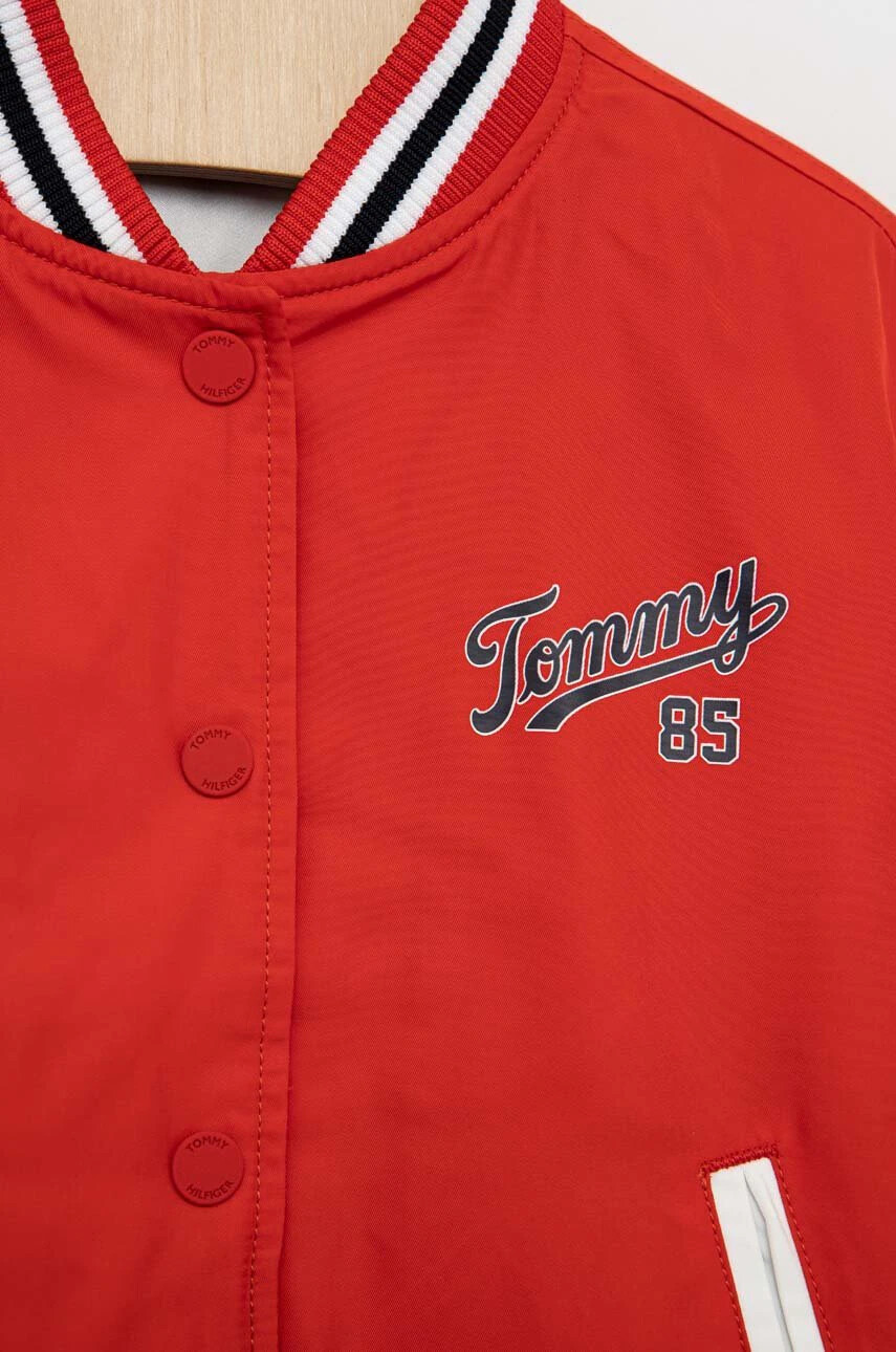Tommy Hilfiger Детско яке бомбър в червено - Pepit.bg