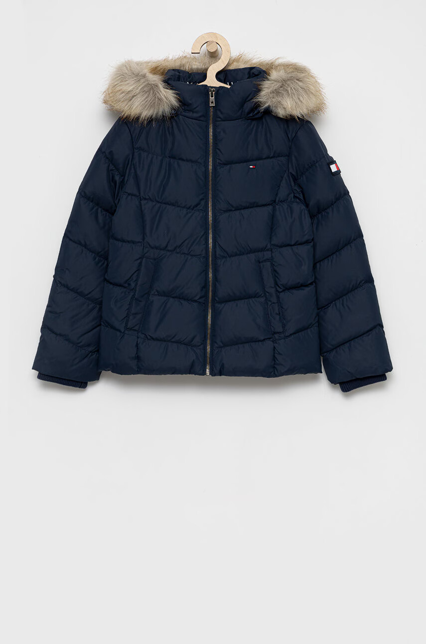Tommy Hilfiger Детско пухено яке в тъмносиньо - Pepit.bg