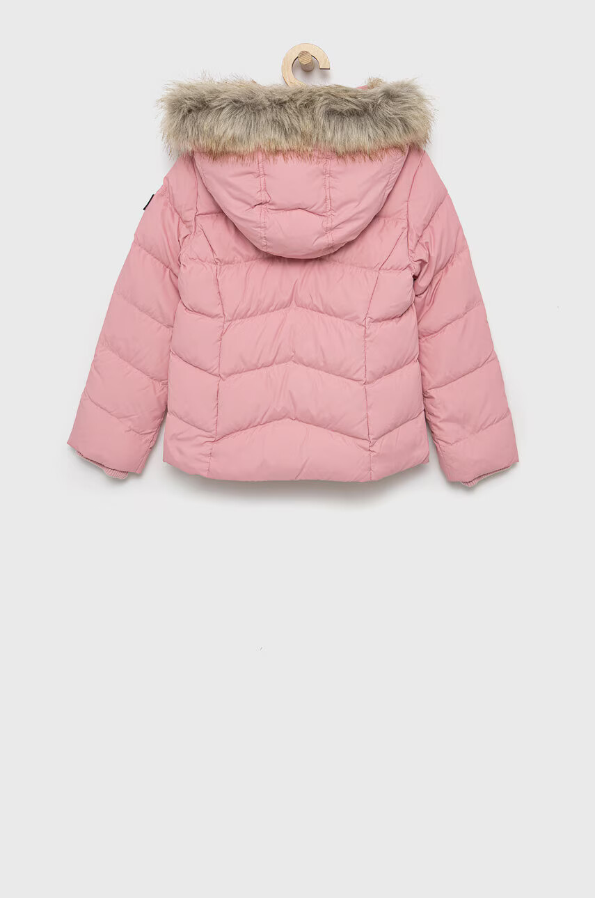 Tommy Hilfiger Детско пухено яке в розово - Pepit.bg