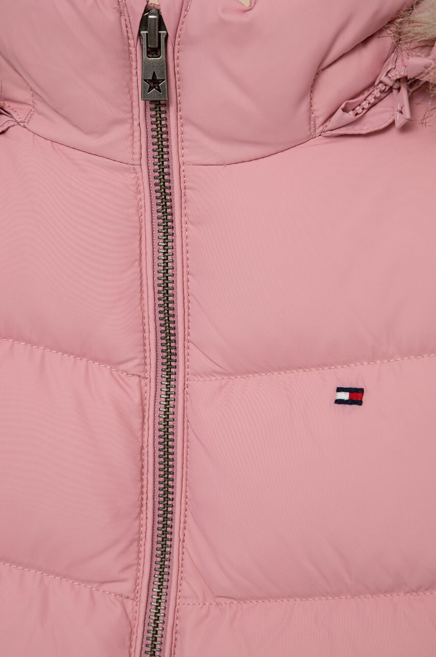 Tommy Hilfiger Детско пухено яке в розово - Pepit.bg