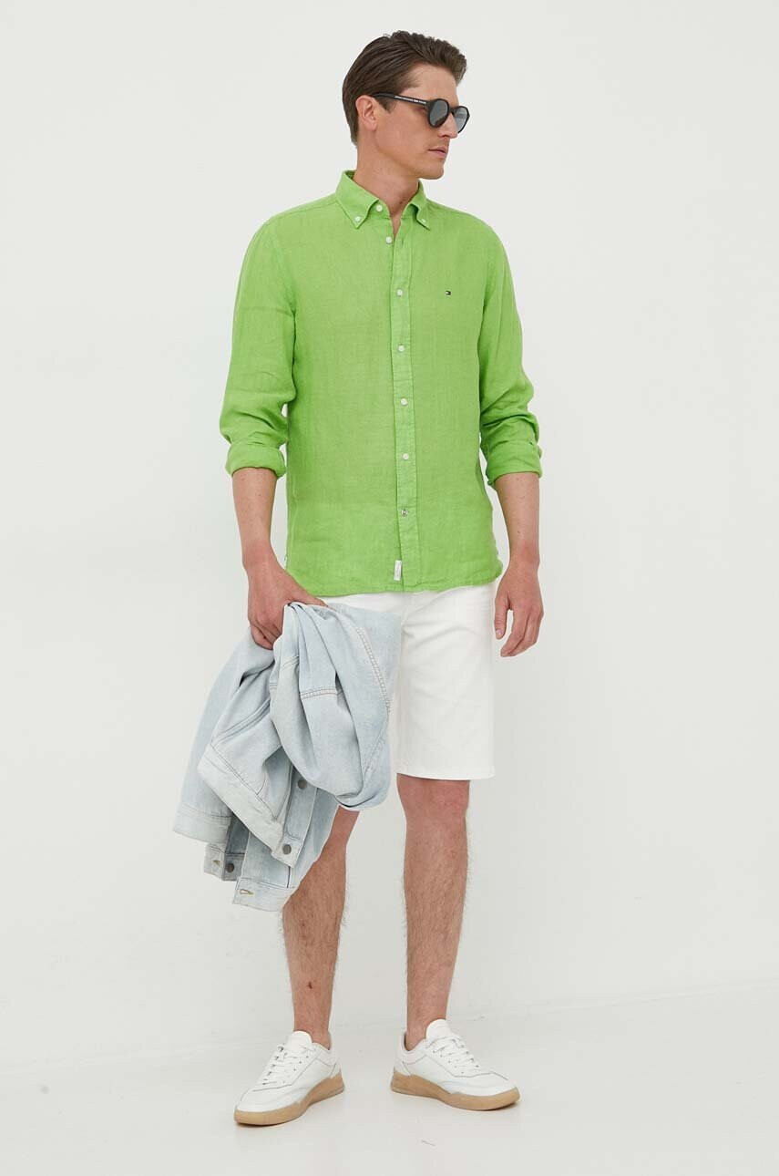 Tommy Hilfiger Дънков къс панталон в бяло - Pepit.bg
