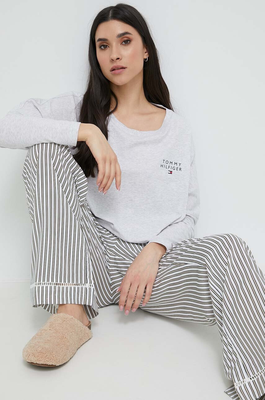 Tommy Hilfiger Долнище на пижама дамско в бежово - Pepit.bg