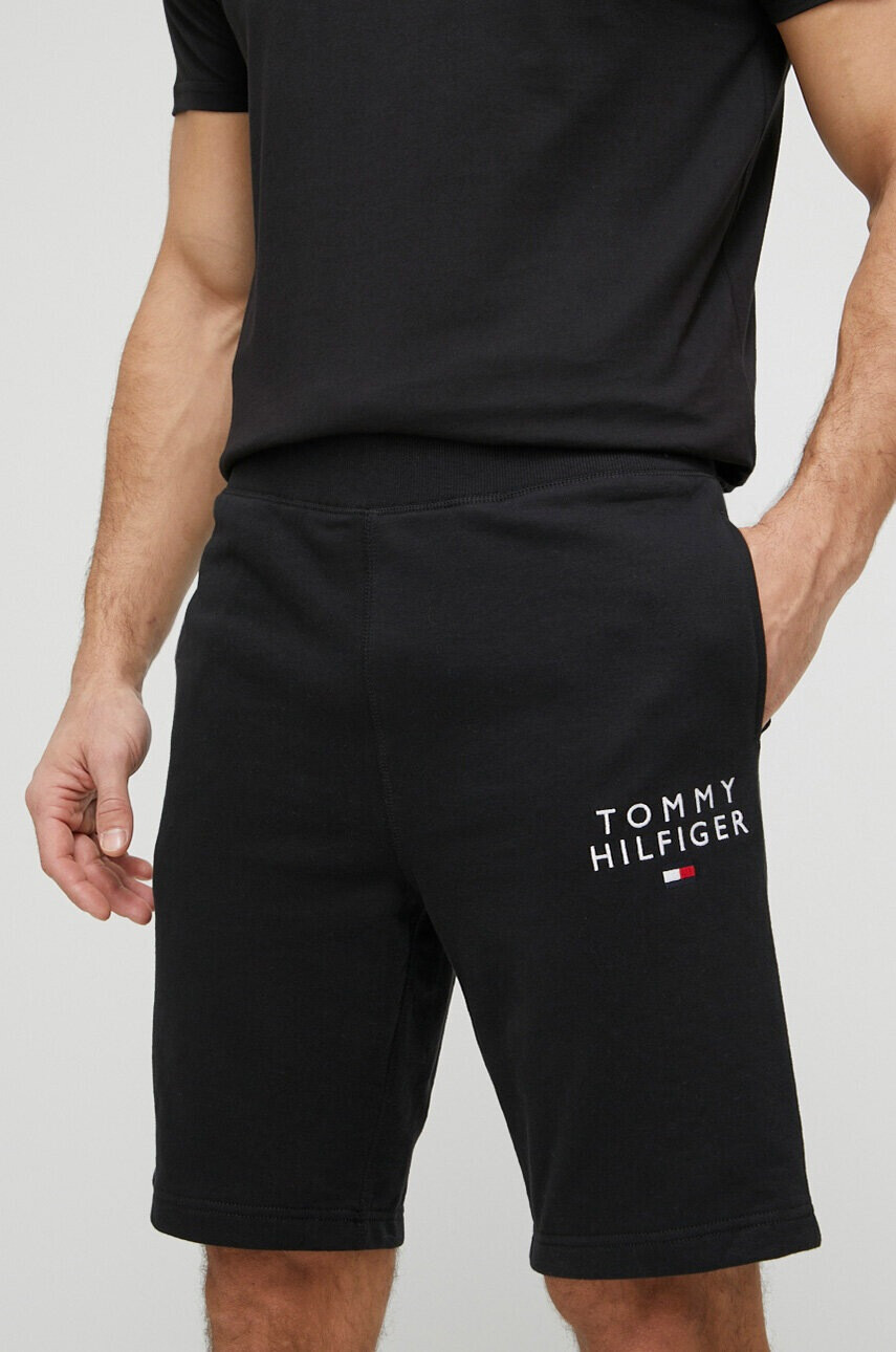 Tommy Hilfiger Домашен къс панталон в черно - Pepit.bg