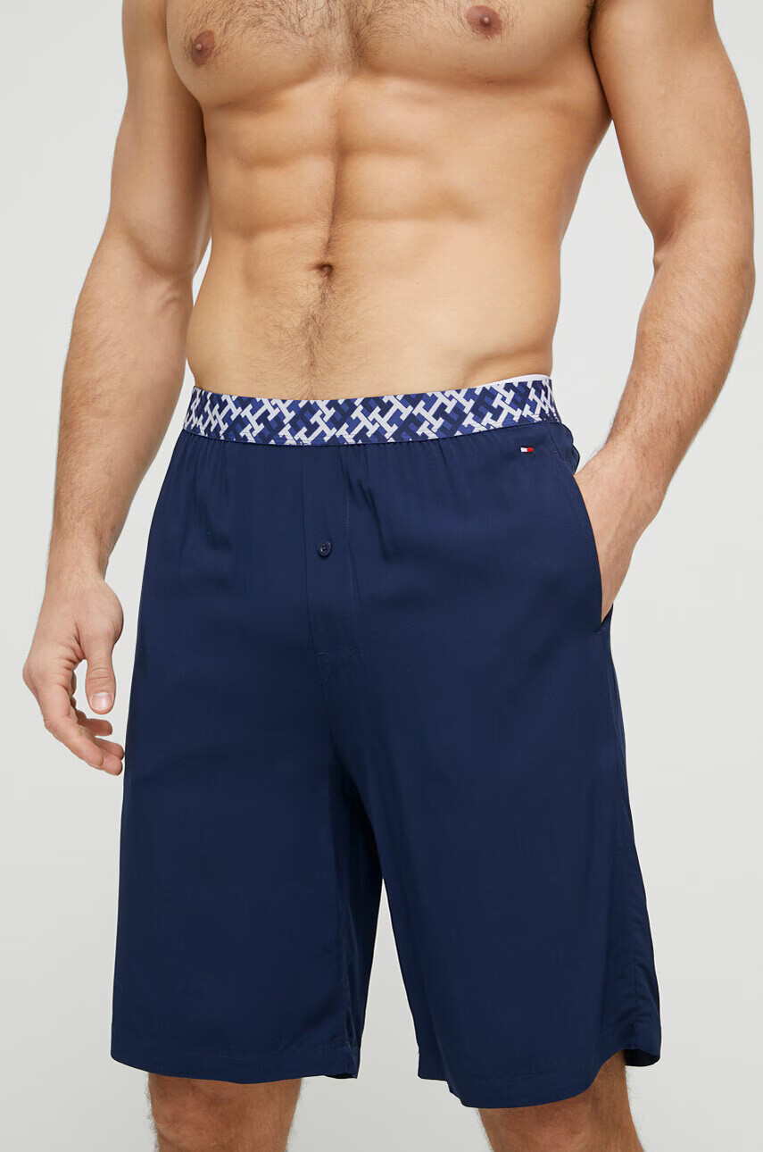 Tommy Hilfiger Домашен къс панталон в тъмносиньо - Pepit.bg