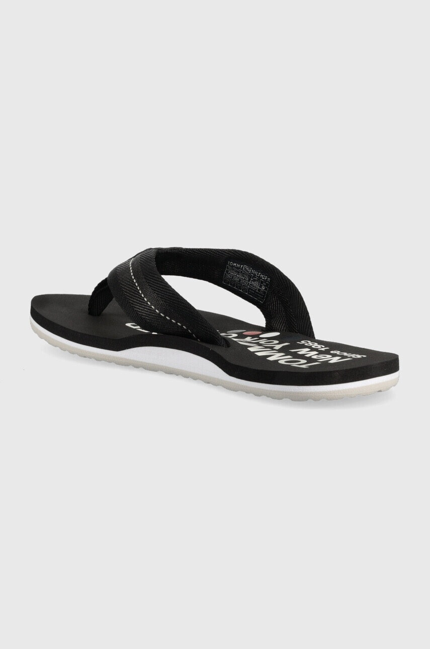 Tommy Hilfiger Джапанки FM0FM04410 HILFIGER PATCH BEACH SANDAL в черно - Pepit.bg